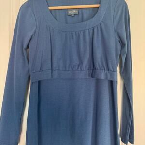 MLK Blue nursing top